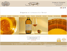 Tablet Screenshot of calvados-dupont.fr